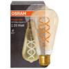 LED-Lampe Edison-Form, gold, E27/5W (25W)