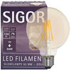 LED-Lampe Globe, gold E27/7W(55W) L 135, Ø 95