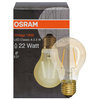 LED-Lampe, AGL-Form, gold, E27/2,5W (22W), 2500K