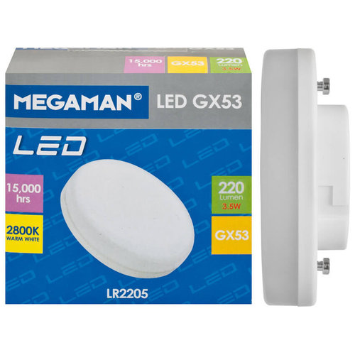 LED-Reflektorlampe, GX53  	 	5W, 300 lm 	2800K