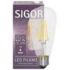 LED-Lampe Edison-Form, klar, E27/7W(60W)