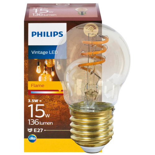 LED-Filament-Lampe, Tropfen-Form, gold, E27/4W(15W), 2200K-2500K