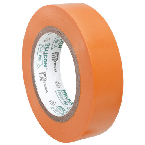 PVC-Isolierband, HelaTape Flex 15, Breite 15 mm, Länge 10 m orange VE: 10
