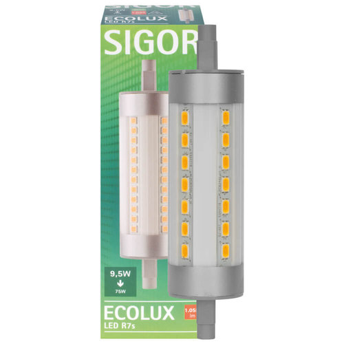 LED-Stablampe, R7s/9,5W(75W) L 117, Ø 28 mm, 2700K