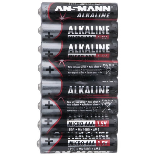 Batterie, Alkaline-Mangan Micro, LR03, AAA 1,5V | VE: 8