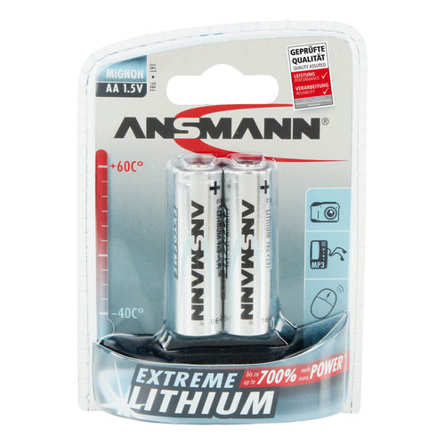Batterie, EXTREME LITHIUM Mignon, FR6, L91 1,5V | VE: 2