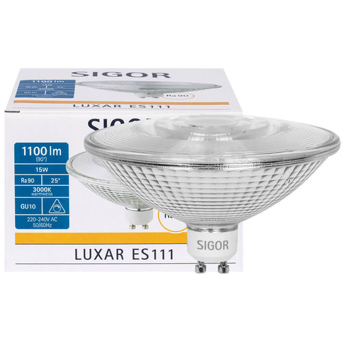LED-Reflektorlampe, ES111, LUXAR, GU10/15W(100W) 3000K 25°