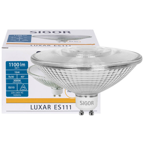 LED-Reflektorlampe, ES111, LUXAR, GU10/15W(100W) 3000K 40°