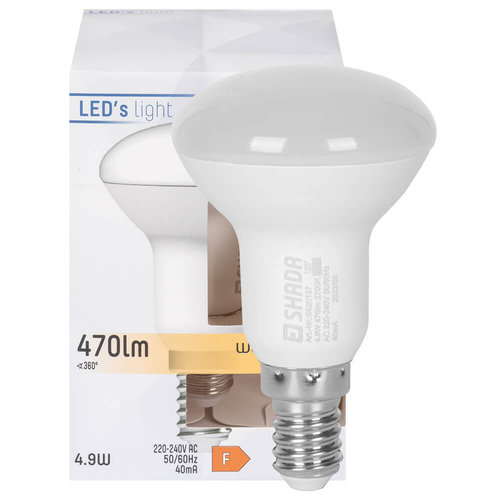 LED-Reflektorlampe, R50, E14, R50 4,9W (40W), 470 lm, 2700K