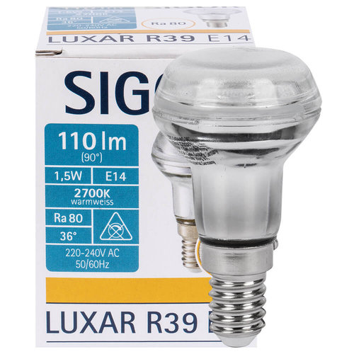 LED-Reflektorlampe, R39, E14/1,5W (25W), 110 lm, 2700K