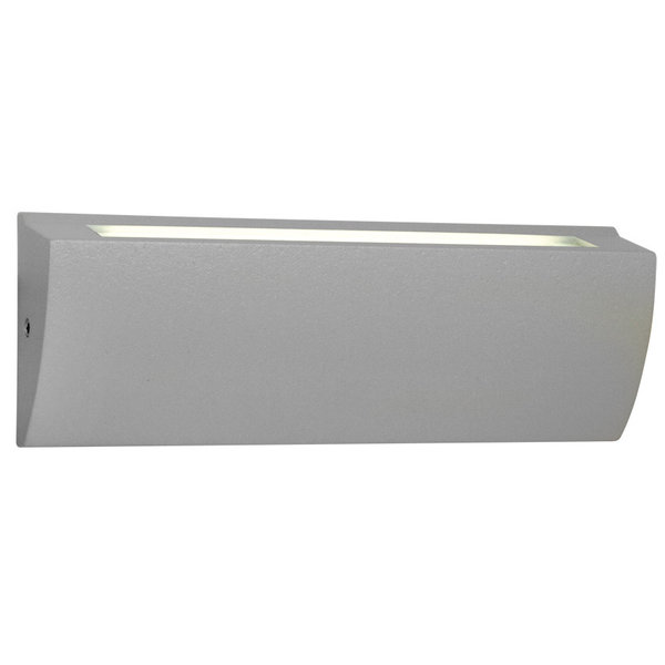 Außenwandleuchte,  LEDs/6W Aluminium grau