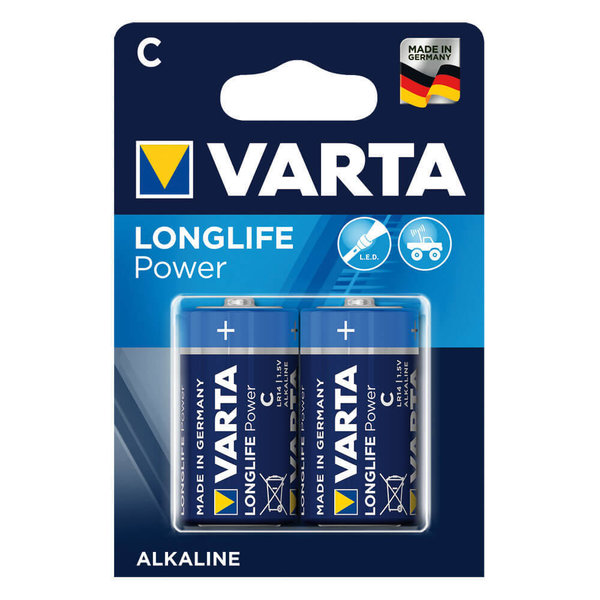 Batterie, Alkaline, LONGLIFE POWER, Blisterware Baby, LR14, C 1,5V | VE: 2