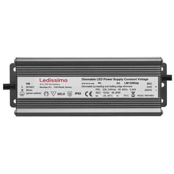 LED-Netzteil, 12V-DC/48-80W