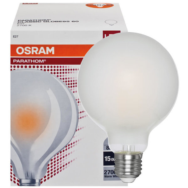 LED-Lampe Globe, opal E27/6,5W(60W) L 138, Ø 95 mm