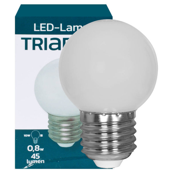 LED Tropfenlampe, E27/0,8W, matt , 2700K