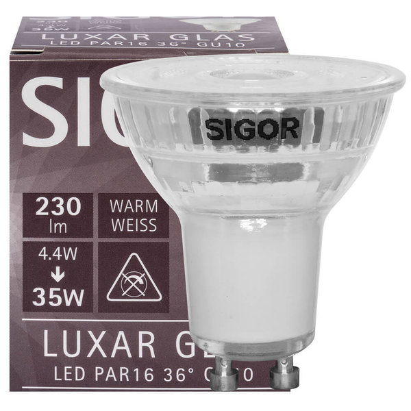 LED-Reflektorlampe, PAR16, LUXAR, GU10/4,4W(35W) 2700K