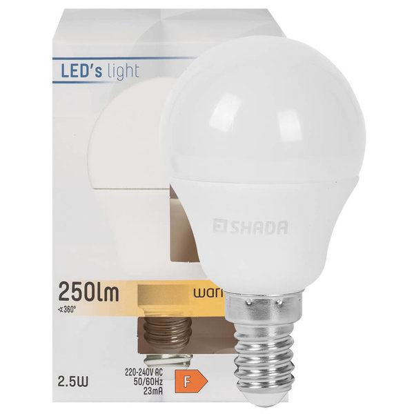 LED-Lampe, Tropfen-Form, opal, E14/2,5W (25W), 250 lm 2700K